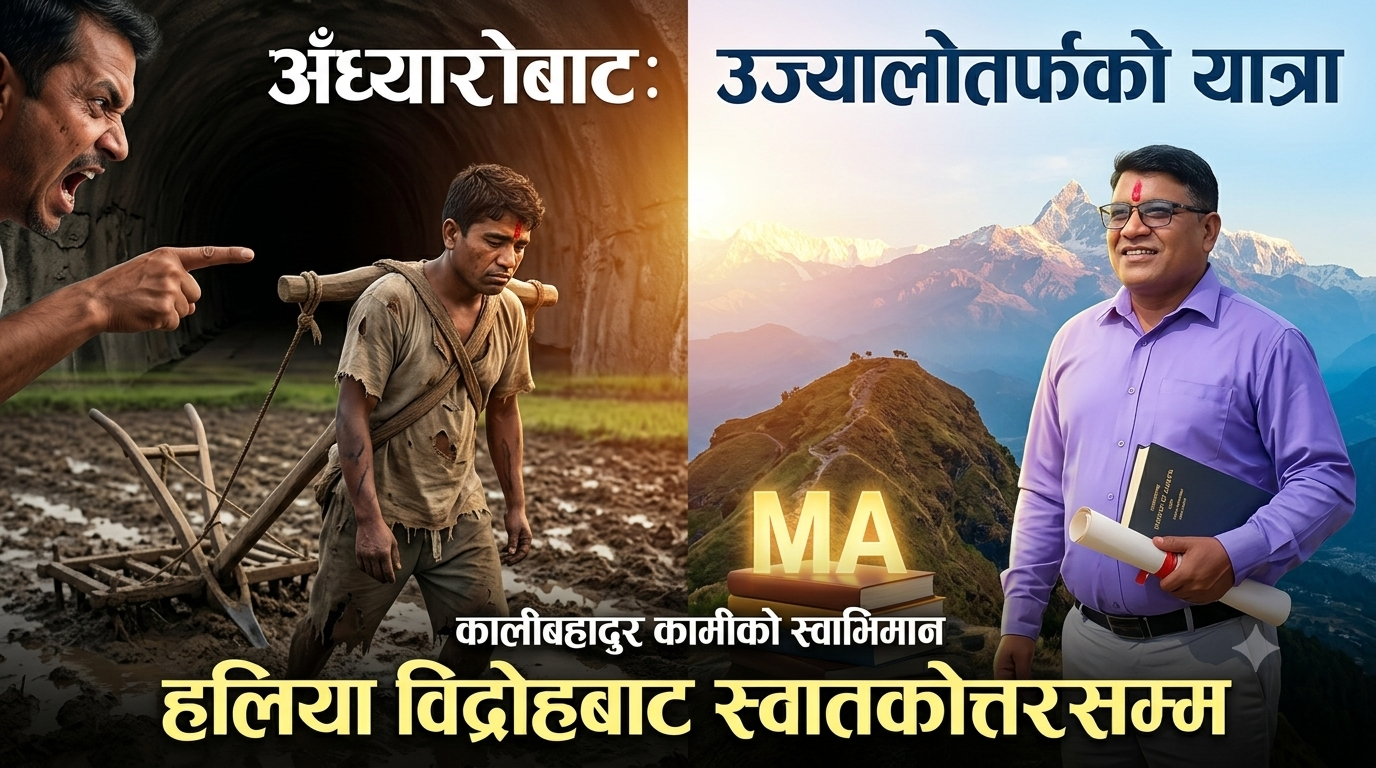 अँध्यारोबाट उज्यालोतर्फको यात्रा: कालीबहादुर कामीको हलिया विद्रोह र स्वाभिमानको कथा